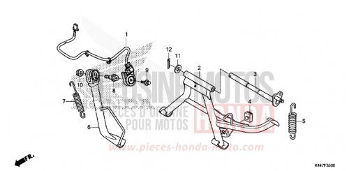 BEQUILLE/BIE. DE DEMARREUR DE KICK NSC110MPDK de 2019